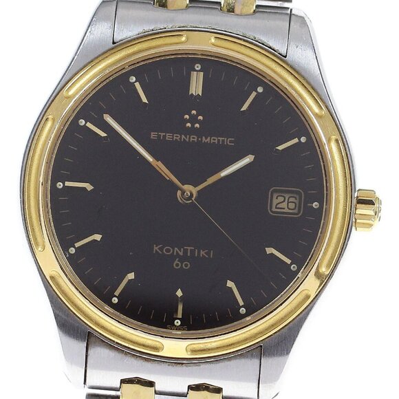Eterna Kontiki 60 1402.40 Date black Dial Automatic Men's Watch